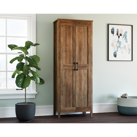 Sauder 2-Door Storage Cabinet Rp , Hidden storage behind doors for a variety of home storage solutions 427958
